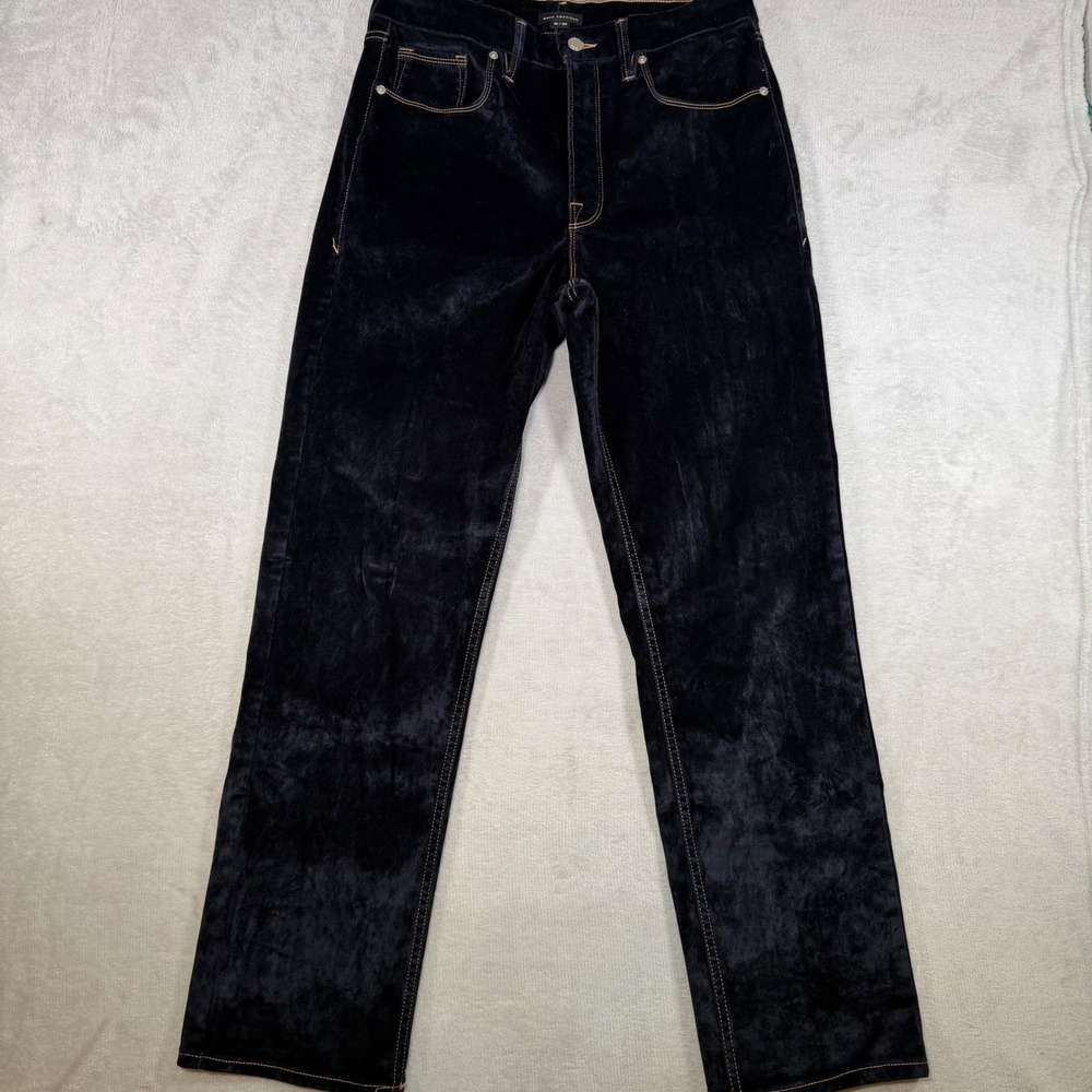 Good‎ American Velvet Good Icon Straight Jeans Black GFD442-1939 Womens 10/30